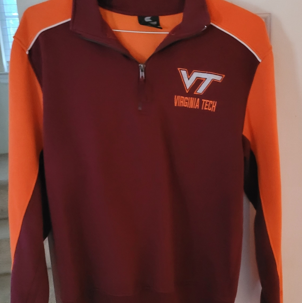 Virginia Tech 1/4 Zip Pullover Size Adult S